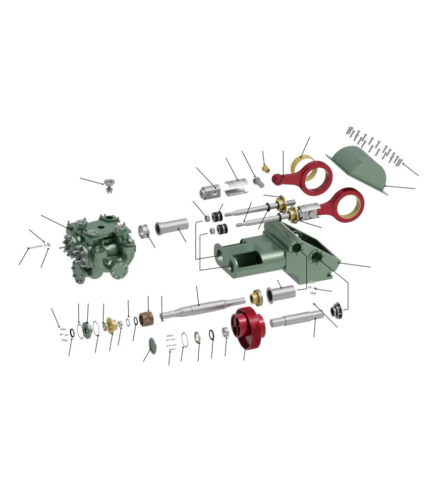 Devre Pumpu #1 Drilling Parts 3 - Gardner Denver FXX Style Duplex Mud Pump ...