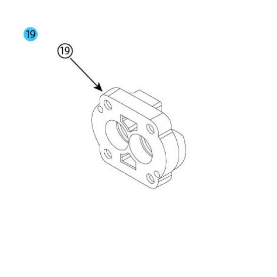 Showing image for 308-3100-100 21, Port End Cover, XD-020D, Doweled 308-3100-100 21, Port End Cover, XD-020D, Doweled P21 image