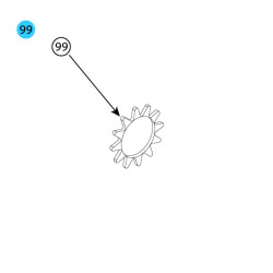 item#99 100200 SPRING SPACER (BG8B ONLY)