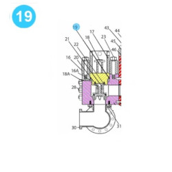 item#19 National Style 10-P-130 Fluid-End Assembly HP Valve Cover Plug Seal item#19 National Style 10-P-130 Fluid-End Assembly HP Valve Cover Plug Seal