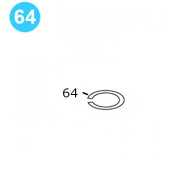 item#64 BJ Style RS Tubing Tong Idler Roller Bearing Retaining Ring