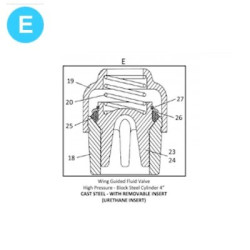 item#E TEE 4x5" Piston and Liners Type 4" Gardner Denver Style Fluid Valve Group item#E TEE 4x5" Piston and Liners Type 4" Gardner Denver Style Fluid Valve Group