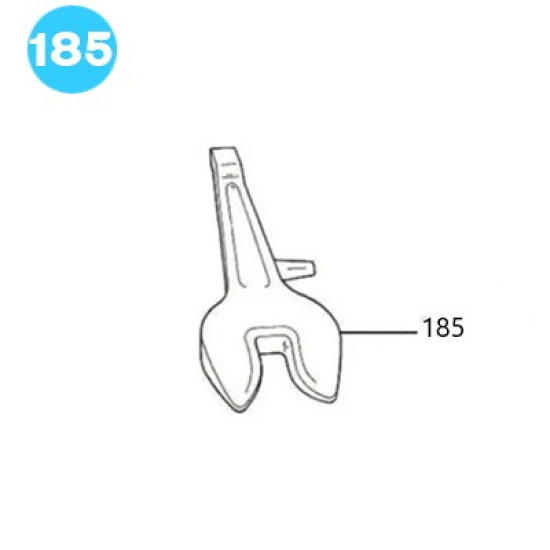 item#185 BJ Style Mark IV Jaw Assembly Backup Wrench, 1-1/8
