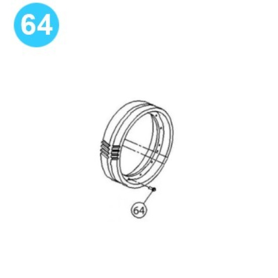 item#64 PZ-10 Gear Driving Parts, Eccentric Gardner Denver Style Screw, Gear to Eccentric PZ-10 Gear Driving Parts, Eccentric image