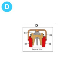 item#D TEE Piston and Liners 2x5" Gardner Denver Style Fluid Valve Group item#D TEE Piston and Liners 2x5" Gardner Denver Style Fluid Valve Group