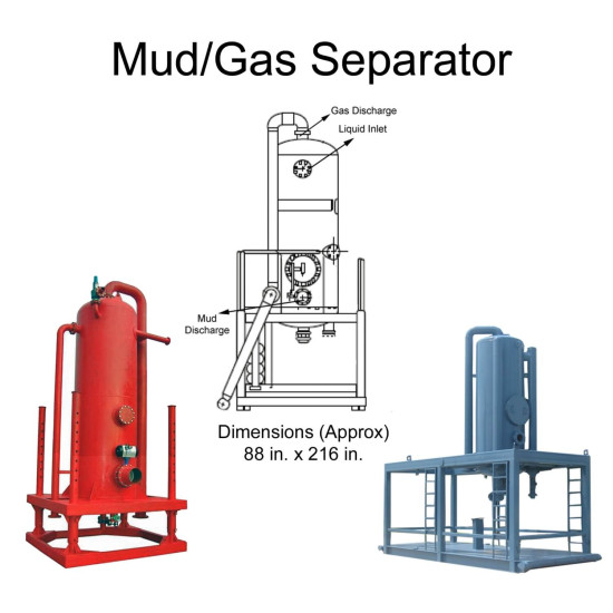Showing image for 6 Mud Gas Separator 125 psi 6 Mud Gas Separator 125 psi Mud Gas Separator image