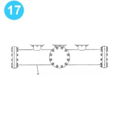 item#17 FA-1300 Type I Fluid-End Assemby Continental Emsco Style Suction Manifold
