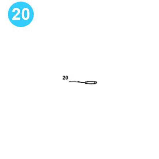 item#20 F-1000 Crankshaft Assembly Continental Emsco Style Drilled Head Capscrew image