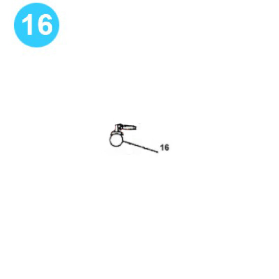 item#16 F-1300 Crankshaft Assembly Continental Emsco Style Housing Bolt, Main Bearing F-1300 Crankshaft Assembly image