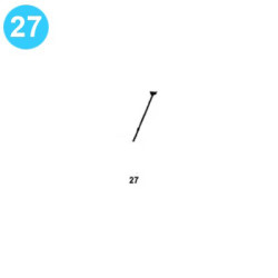 item#27 F-800 General Assembly Continental Emsco Style 1" x 3" Hex Head