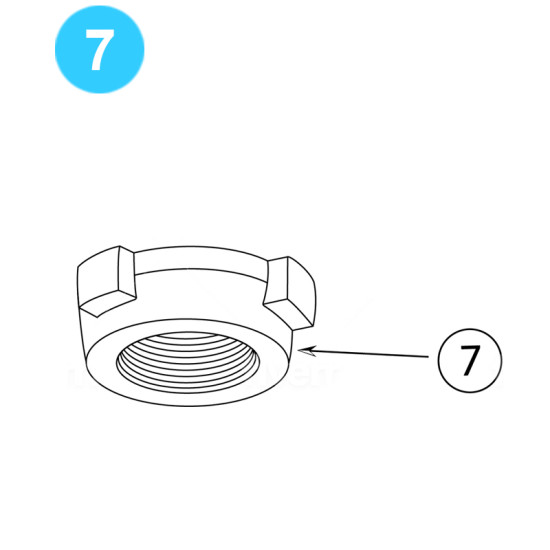 Cameron H2 Choke Bonnet Nut 15,000 psi H2 Choke image