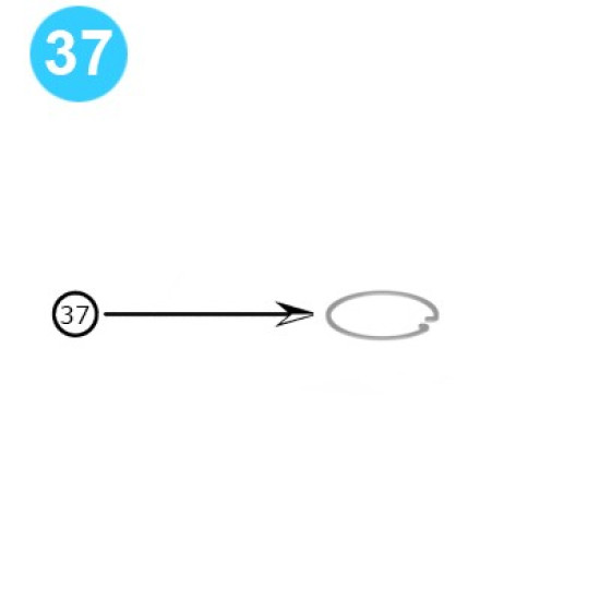 Bowen S-45 Snap Ring Seal Retainer Bowen S-45 Power Swivel image