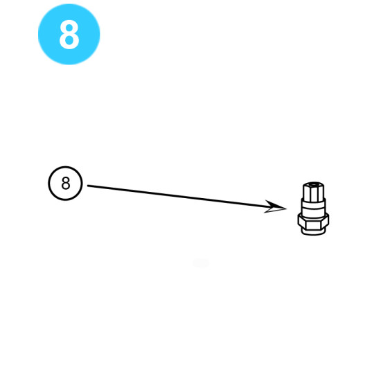 Item# 8 Stem Adapter for Cameron Type 