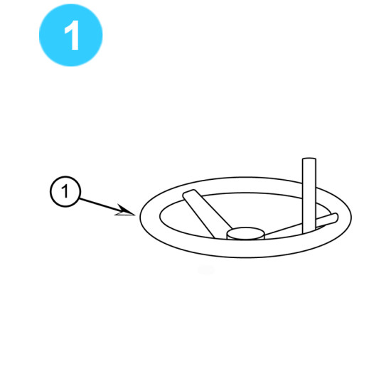 item#1 Hand Wheel for CIW Hydraulic F & FC Gate Valve CIW Hydraulic F & FC Style image