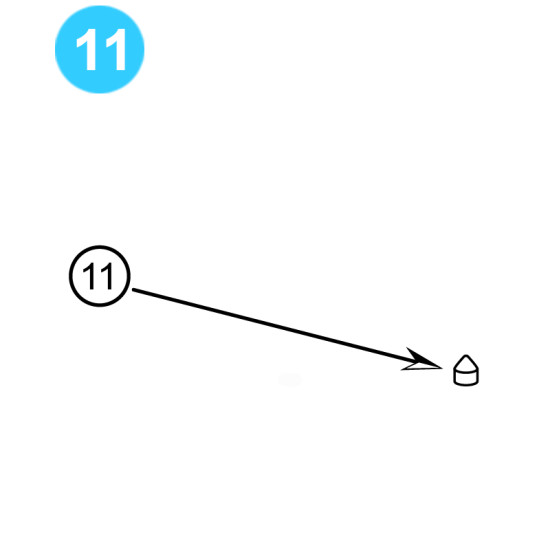 item#11 Centering Pin for CIW Hydraulic F & FC Gate Valve CIW Hydraulic F & FC Style image
