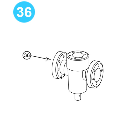 item#36 Body for CIW Hydraulic F & FC Gate Valve CIW Hydraulic F & FC Style image