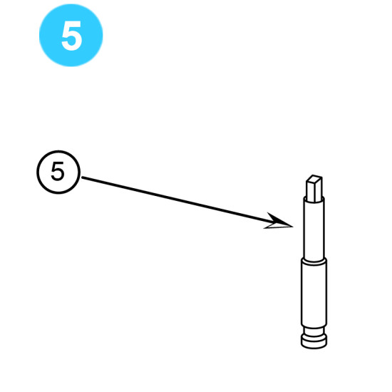 item#5 Locking Screw for CIW Hydraulic F & FC Gate Valve CIW Hydraulic F & FC Style image