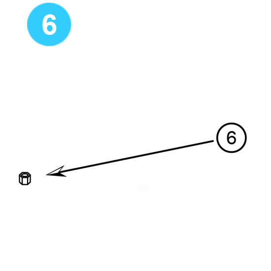 item#6 Cylinder Head Nut for CIW Hydraulic F & FC Gate Valve CIW Hydraulic F & FC Style image