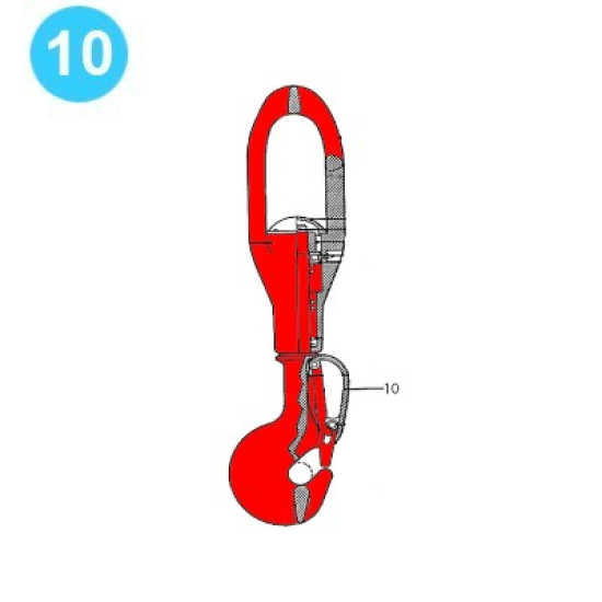 BJ Rod Hook R-40 Style Latch Handle image