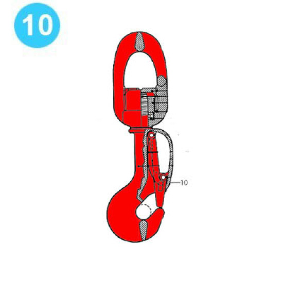 BJ Rod Hook R-25 Style Latch Handle image