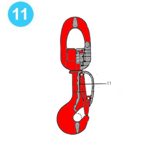 BJ Rod Hook R-25 Style Latch Spring BJ Rod Hook R-25 Style image