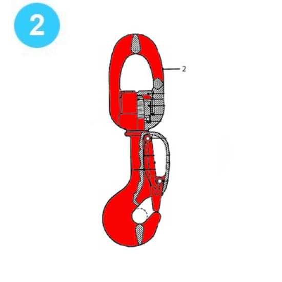 BJ Rod Hook R-25 Style Bail Housing image