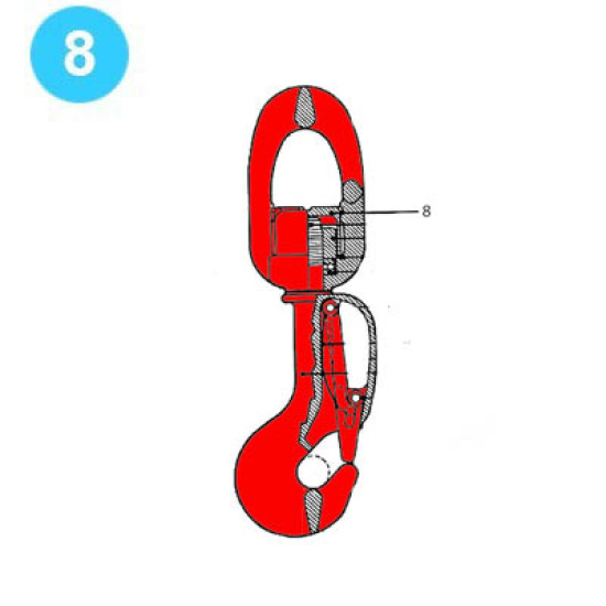 BJ Rod Hook R-25 Style Bail Housing Cap image