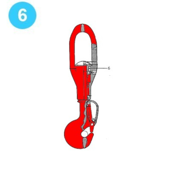 BJ Rod Hook R-40 Style Hex Nut BJ Rod Hook R-40 Style image