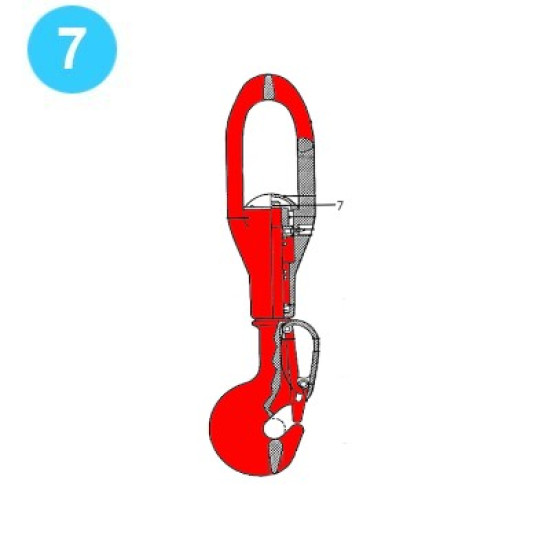 BJ Rod Hook R-40 Style Pin BJ Rod Hook R-40 Style image