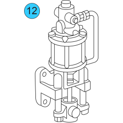 Air Operated Pump 50-1 Ratio, 6" Air Operated