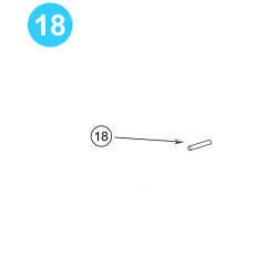 item#18 Dowel Pin for Type B Gate Valve