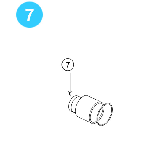 item#7 O'Ring Spring for Type B Gate Valve image