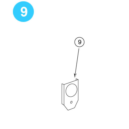 item#9 Grease Plate for Type B Gate Valve Shaffer Style Type B Gate Valve image