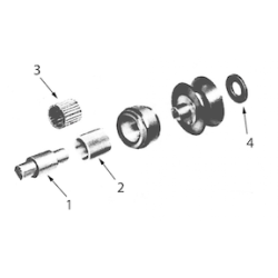 Kelly Bushing Size 3" Sq Roller Assembly Complete Kelly Bushing Size 3" Sq Roller Assembly Complete