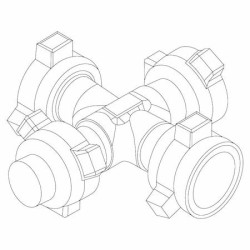 1502 Outlet Cross (M x F x F x F) 1502 Outlet Cross (M x F x F x F)