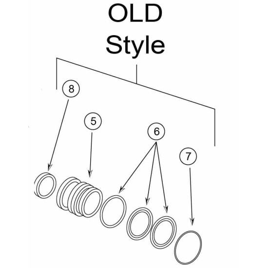 item#4 Seat Assembly for Type B Gate Valve Shaffer Style Type B Gate Valve image