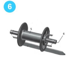 Braden Style Winches AMSU3/AHSU3 - Cable Drum Shaft For Models: AMSU3-10FEB and AMSU3-10FEEB Braden Style Winches AMSU3/AHSU3 - Cable Drum Shaft For Models: AMSU3-10FEB and AMSU3-10FEEB