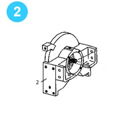 Showing image for Braden Style Winches PD18B - Motor End Housing Braden Style Winches PD18B - Motor End Housing image