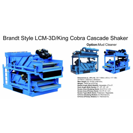 Showing image for LCM-3D/King Cobra Cascade Shaker Brandt Style LCM-3D/King Cobra Cascade Shaker Brandt Style image