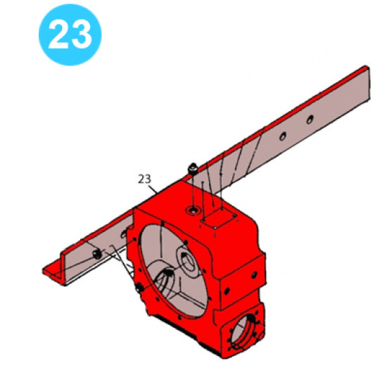 Tulsa Style Model 1060 and 1242 Gearbox Housing Tulsa Style 1060 & 1242 image