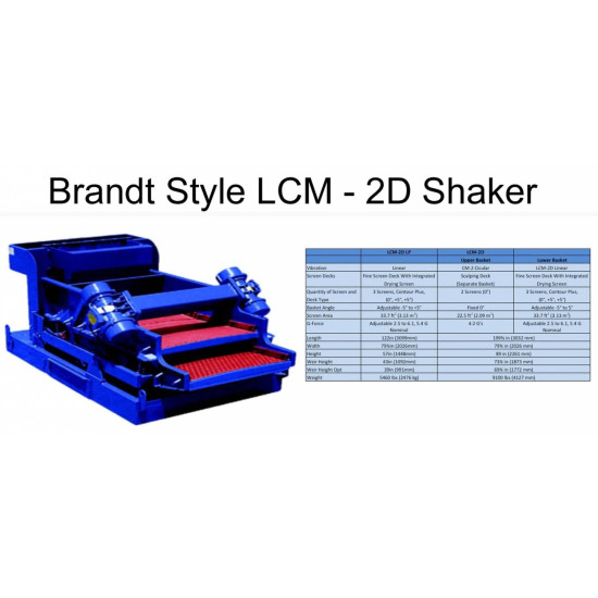 LCM-2D Shaker Brandt Style 