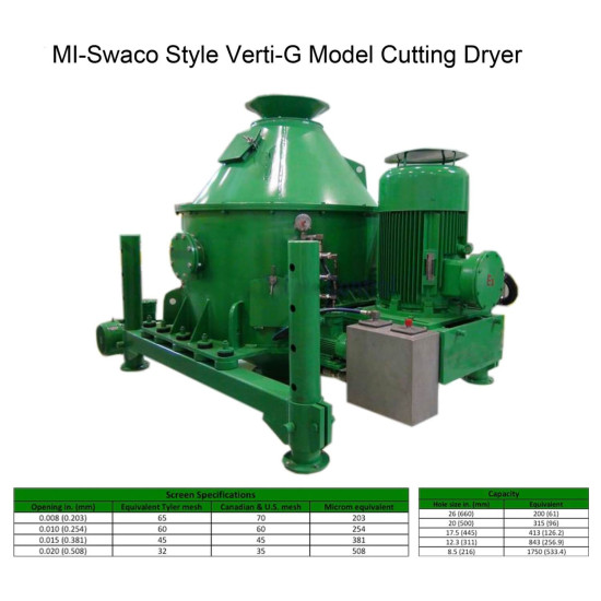 Showing image for MI-Swaco Style Verti-G Model Cutting Dryer MI-Swaco Style Verti-G Model Cutting Dryer image