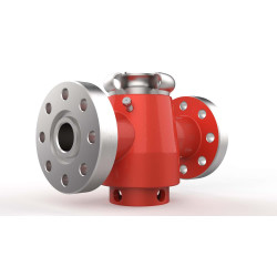 5,000 psi Flanged Plug Valve 3 1/8" I.D. Flange Full Open H2S