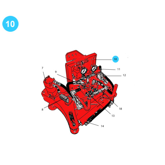 item#10 Rauch Style Pipe Spinner Model 110H Hanger Bracket Model 110H image