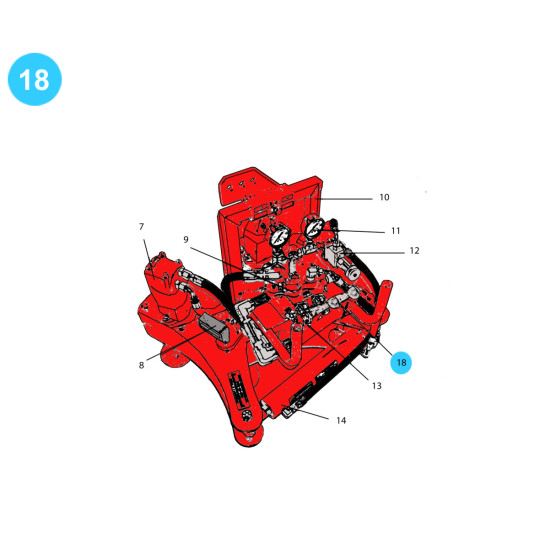 item#18 Rauch Style Pipe Spinner Model 110H Cross Valve Model 110H image