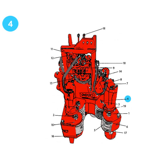 item#4 Rauch Style Pipe Spinner Model 110H Retaining Screw Model 110H image