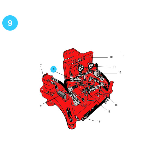 item#9 Rauch Style Pipe Spinner Model 110H Double Cross Model 110H image