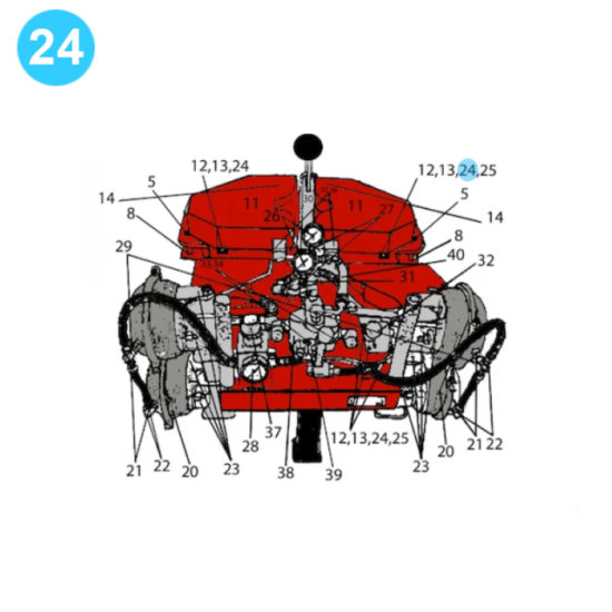 item#24 Rauch Style Pipe Spinner Model 517 1/4