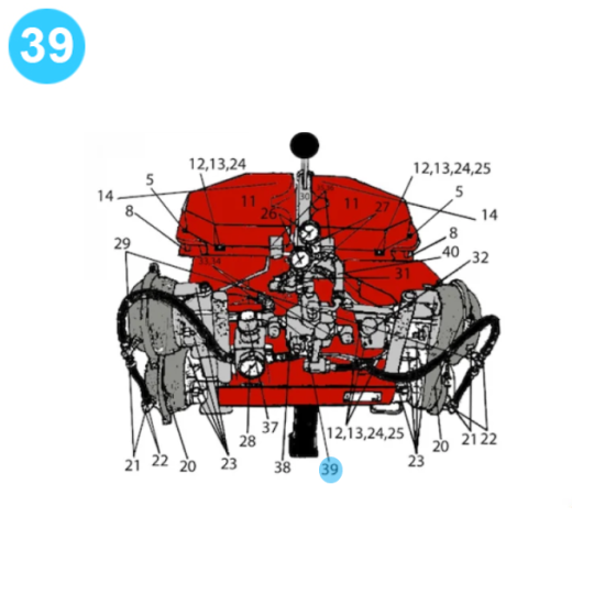 item#39 Rauch Style Pipe Spinner Model 517 2501 Adapter image