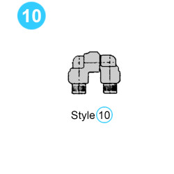 Style 10 High Pressure Swivel Joint (6,000psi) - Short Radius 